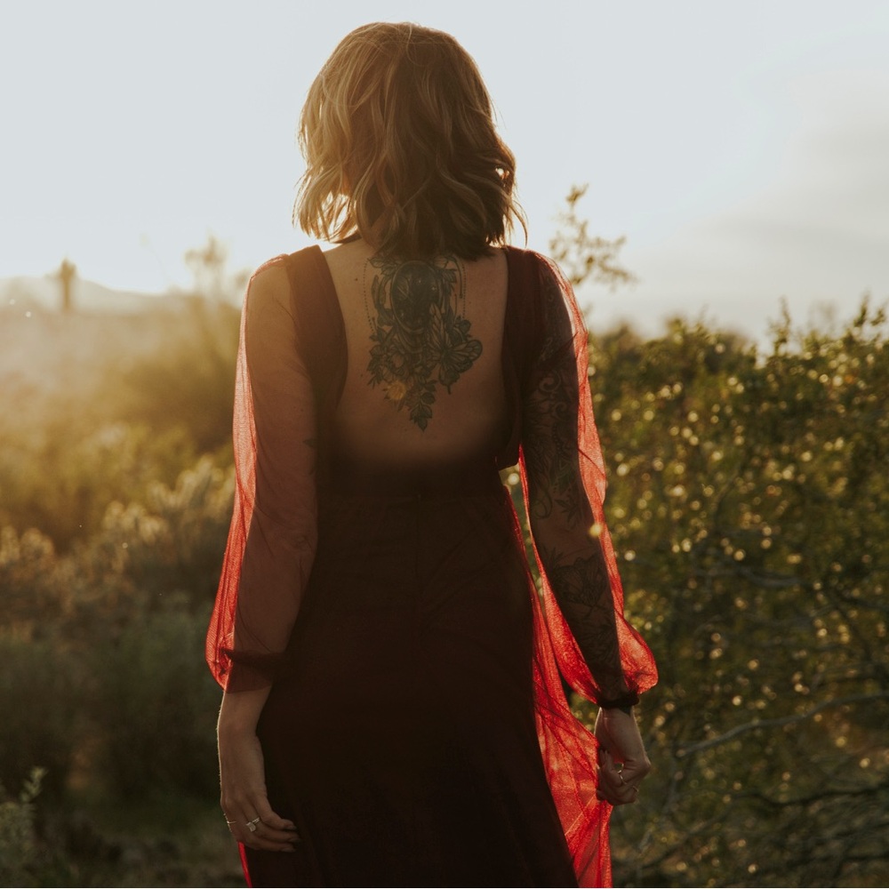 Elegant Red Evening Dress